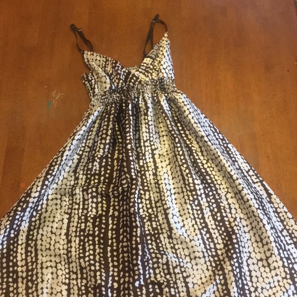 Slip dress with empire waist